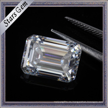 Precio de consulta Carat 7.5X5.5mm Clear White Emerald Cut Moissanite Diamond